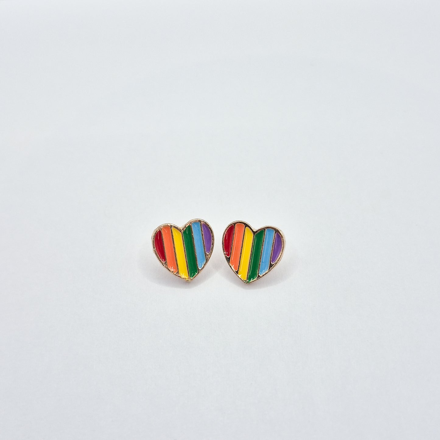 Pride Heart Studs