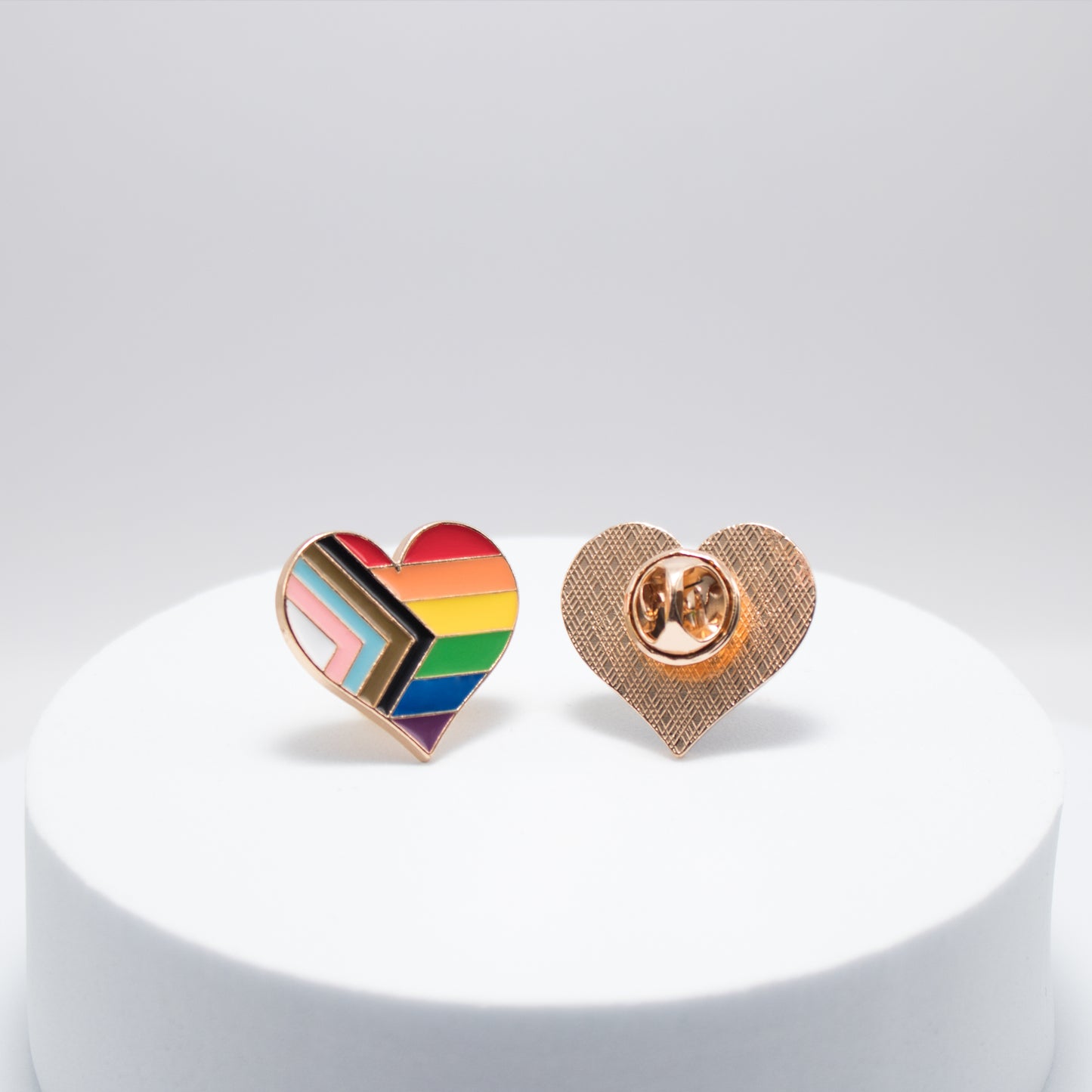 Progressive Pride Heart Pin