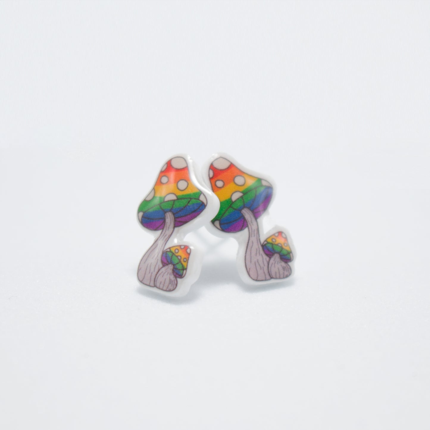 Pride Mushroom Studs