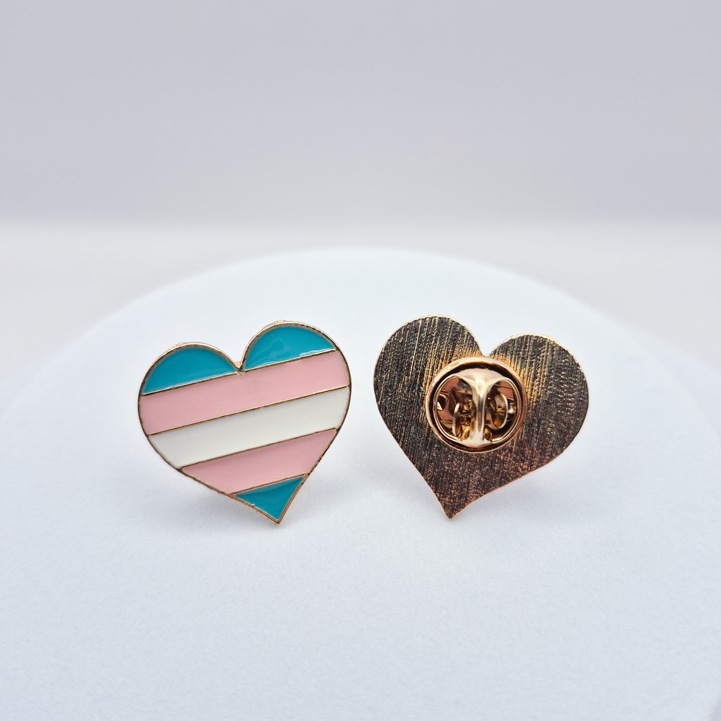 Transgender Heart Pin