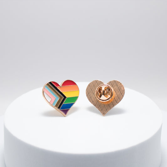 Progressive Pride Heart Pin