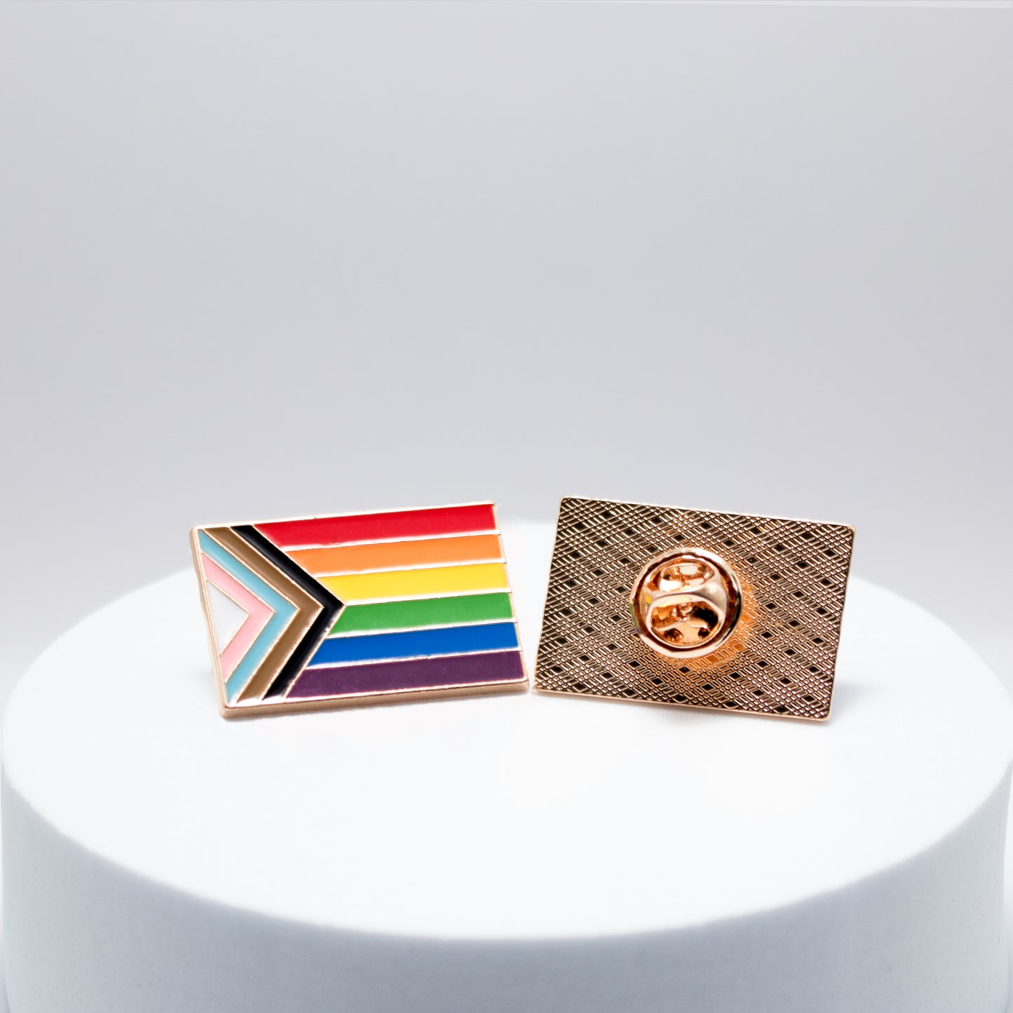 Progressive Pride Rectangle Pin