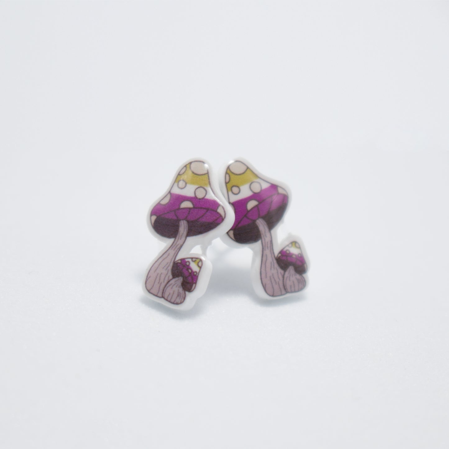 Non-Binary Mushroom Studs